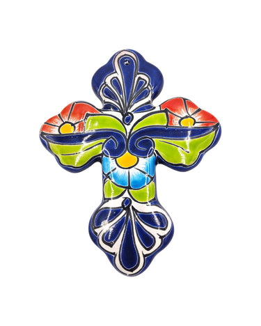 Mexican Talavera Wall Cross 8.5
